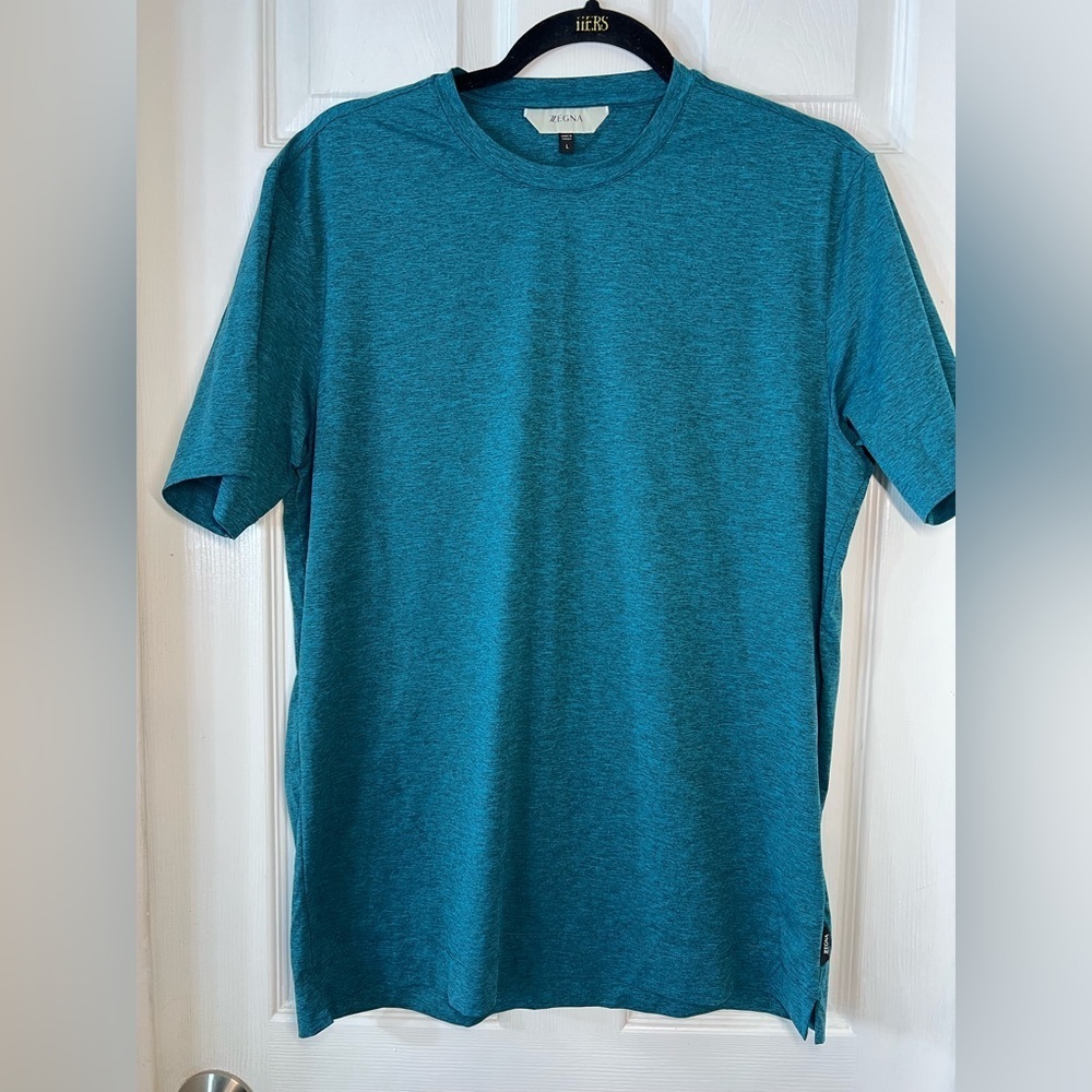 ZZEGNA Crewneck‎ Green T-Shirt Men’s Size Large